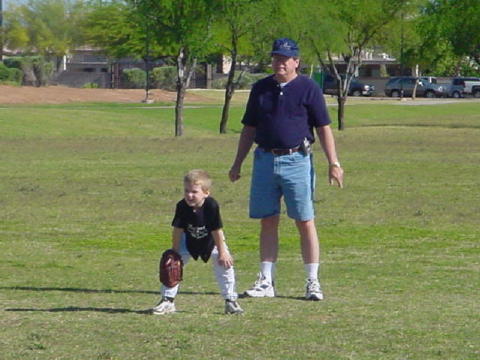Conner & Papa outfield