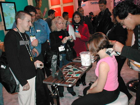 Sarah gets CES tattoo